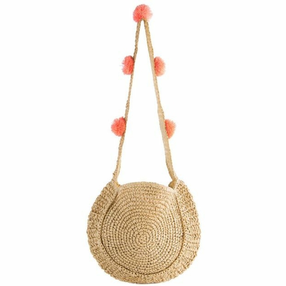 Shiraleah Rio Straw Pom-Pom Shoulder Bag - Picture 3 of 11